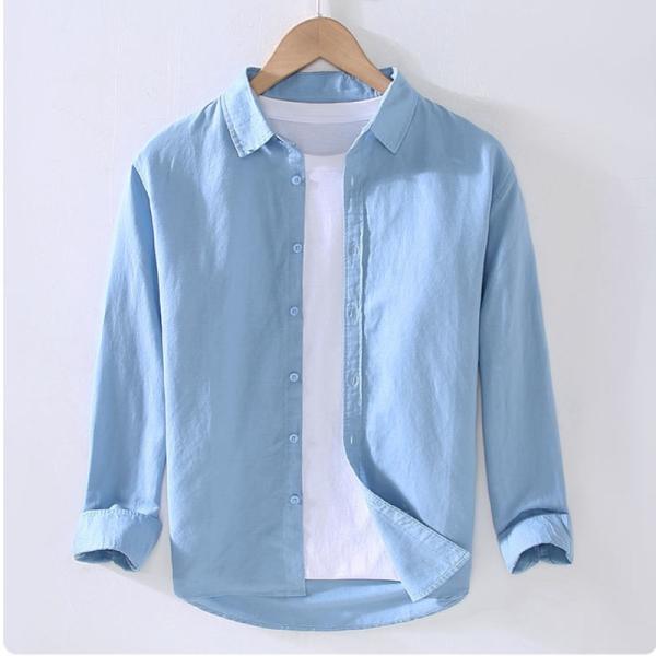 Casual Linen Cotton Long Sleeve